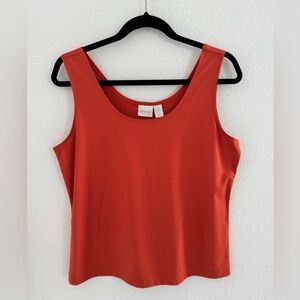 Chico’s microfiber tank, deep orange